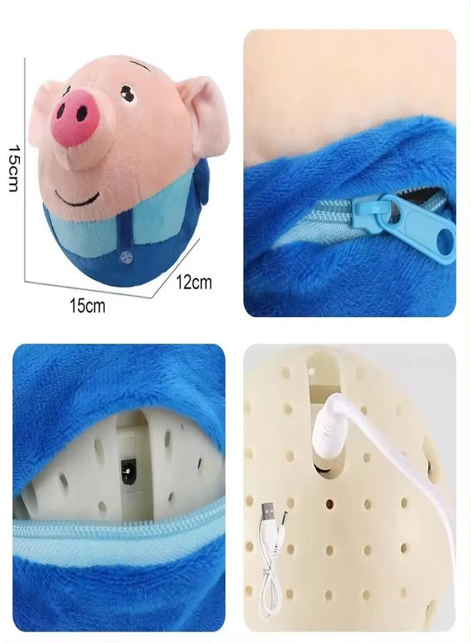Bindex Dancing and Singing Piglet | Active Moving Plush Soft Stuffed Toy | Moving Interactive Dog Plaything Washable Cartoon Pig | Plush Sound Electronic Shake | Lightweight Best Gift for Kids - Image 5